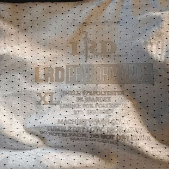 LRD Men's Performance Workout Shorts With Compression Liner Black Size XL - Picture 3 of 7